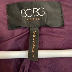 BCBG Paris purple tweed jacket